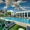 poolside seating with blue skies