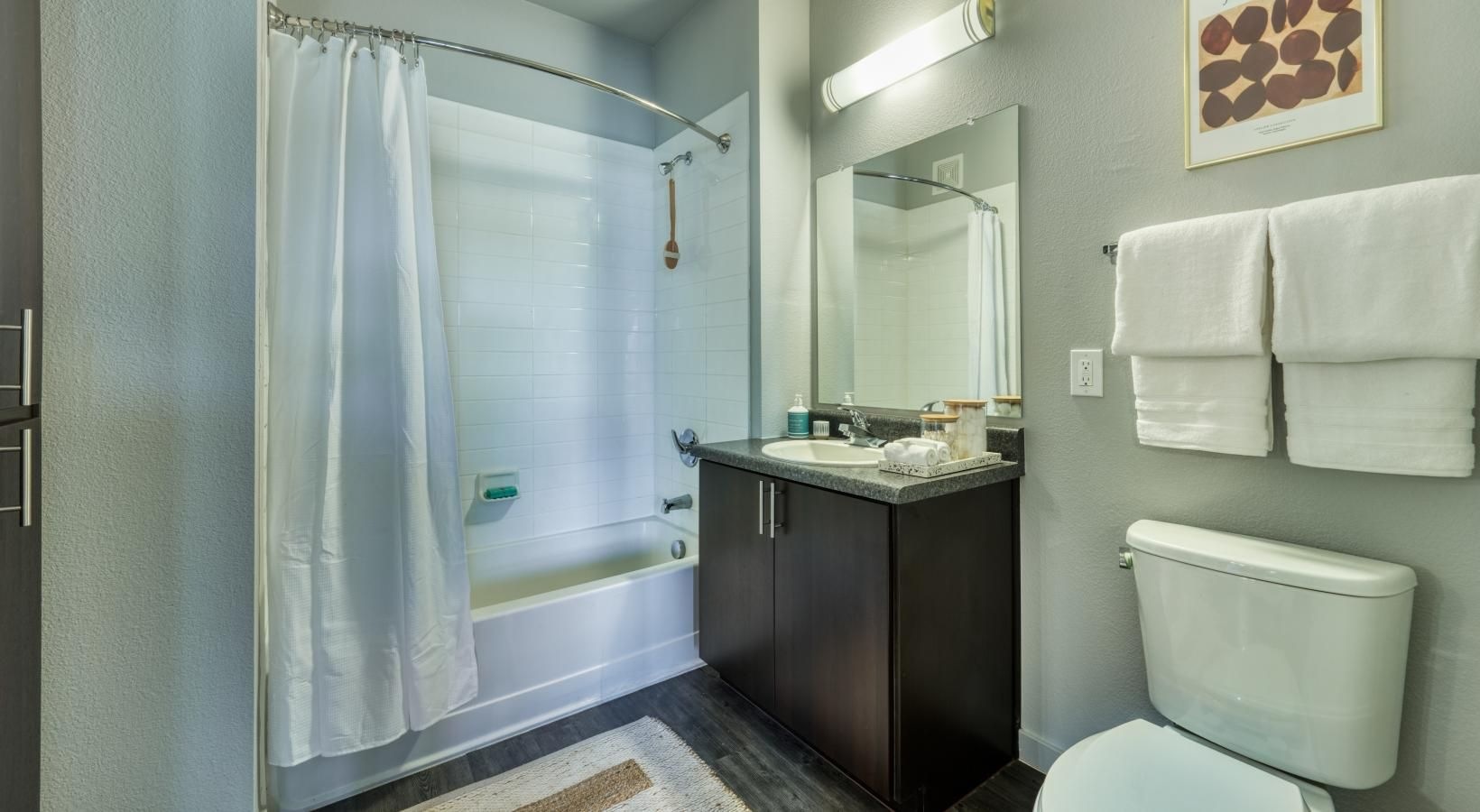 Bathroom options with thoughtful details a bathroom with a shower and toilet